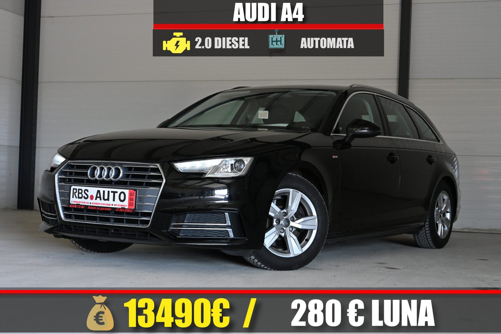 AUDI A4 2017 MOTOR 2.0 DIESEL 150 CP
