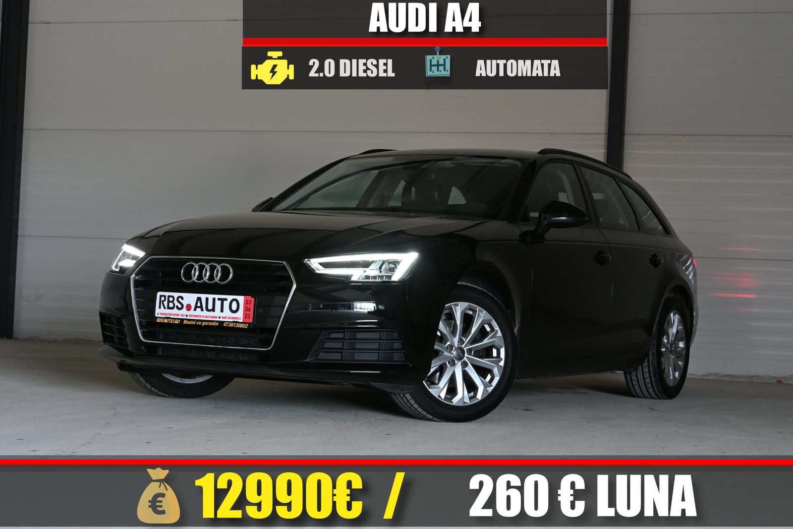AUDI A4 2018 MOTOR 2.0 DIESEL 150 CP