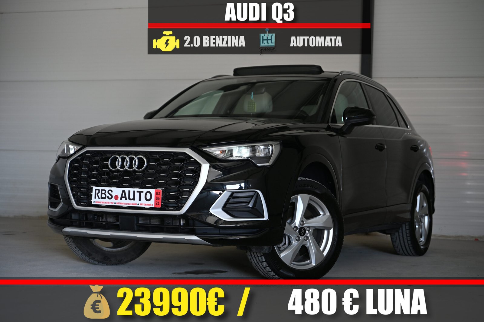 AUDI Q3 2021 MOTOR 2.0 BENZINA 186 CP