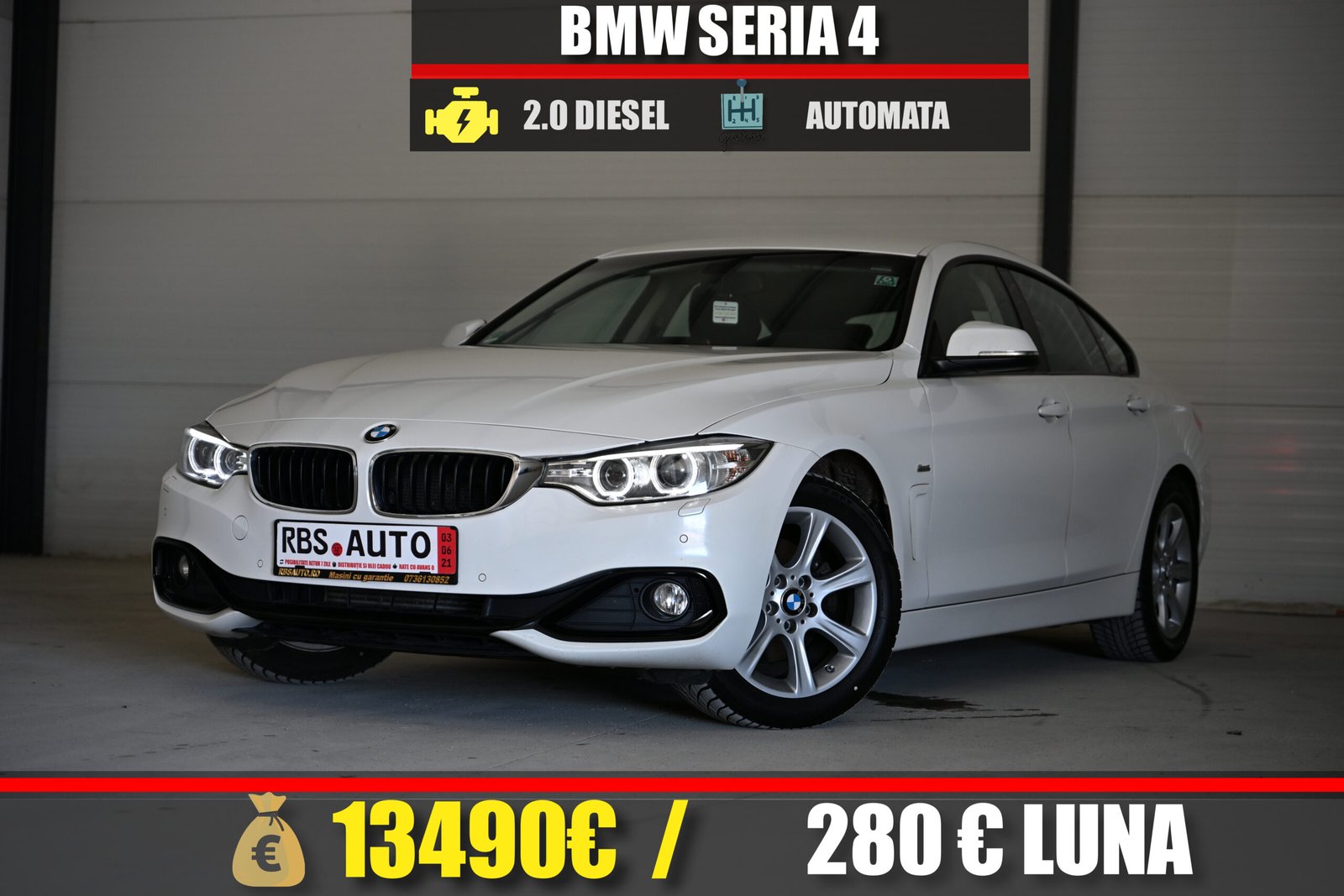 BMW SERIA 4 2015 MOTOR 2.0 DIESEL 190 CP