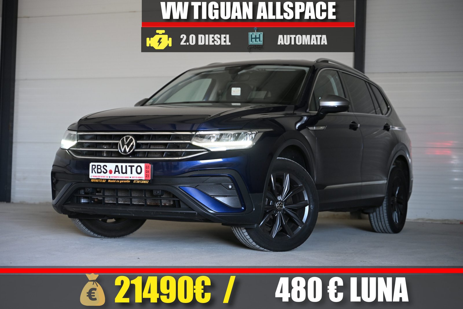 VW TIGUAN ALLSPACE 2022 MOTOR 2.0 DIESEL 150 CP