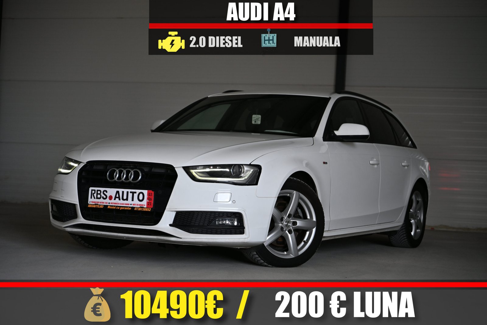 AUDI A4 2013 MOTOR 2.0 DIESEL 143 CP