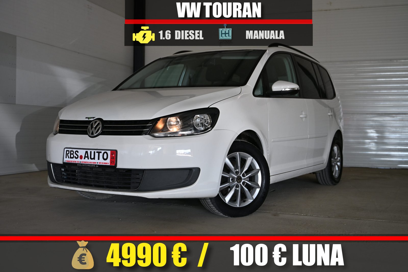 VW TOURAN 2011 MOTOR 1.6 TDI 110CP