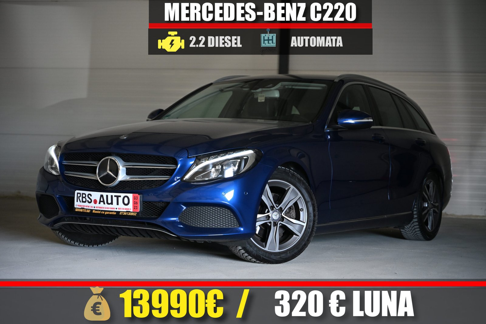 MERCEDES-BENZ C220D 2015 MOTOR 2.2 DIESEL 170 CP