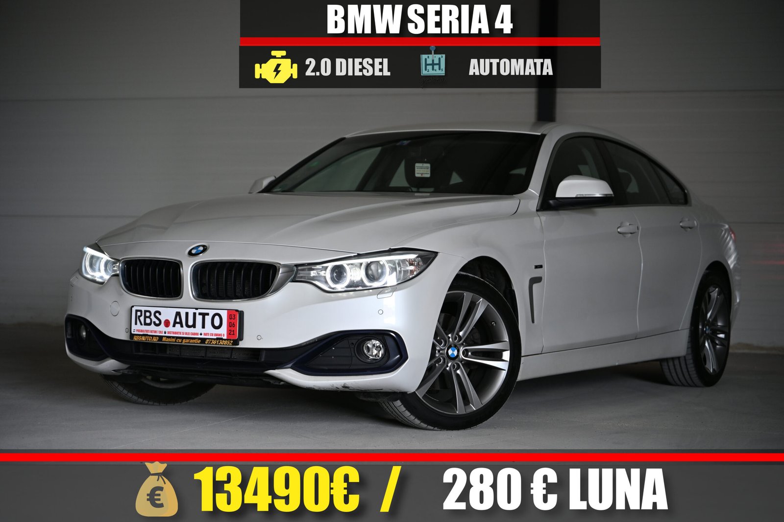 BMW SERIA 4 2015 MOTOR 2.0 DIESEL 190 CP