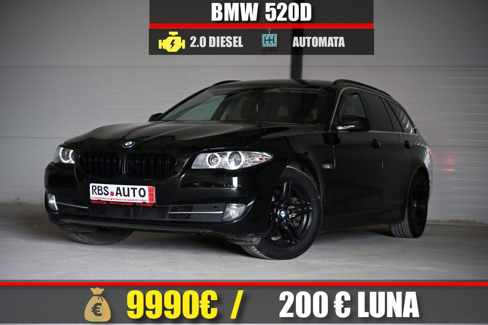 BMW 520D 2012 MOTOR 2.0 DIESEL 184 CP