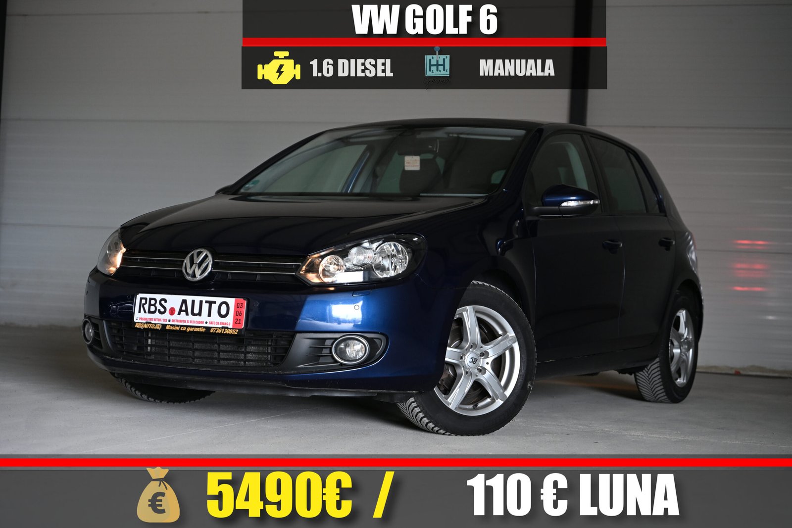 VW GOLF 6 2010 MOTOR 1.6 DIESEL 105 CP