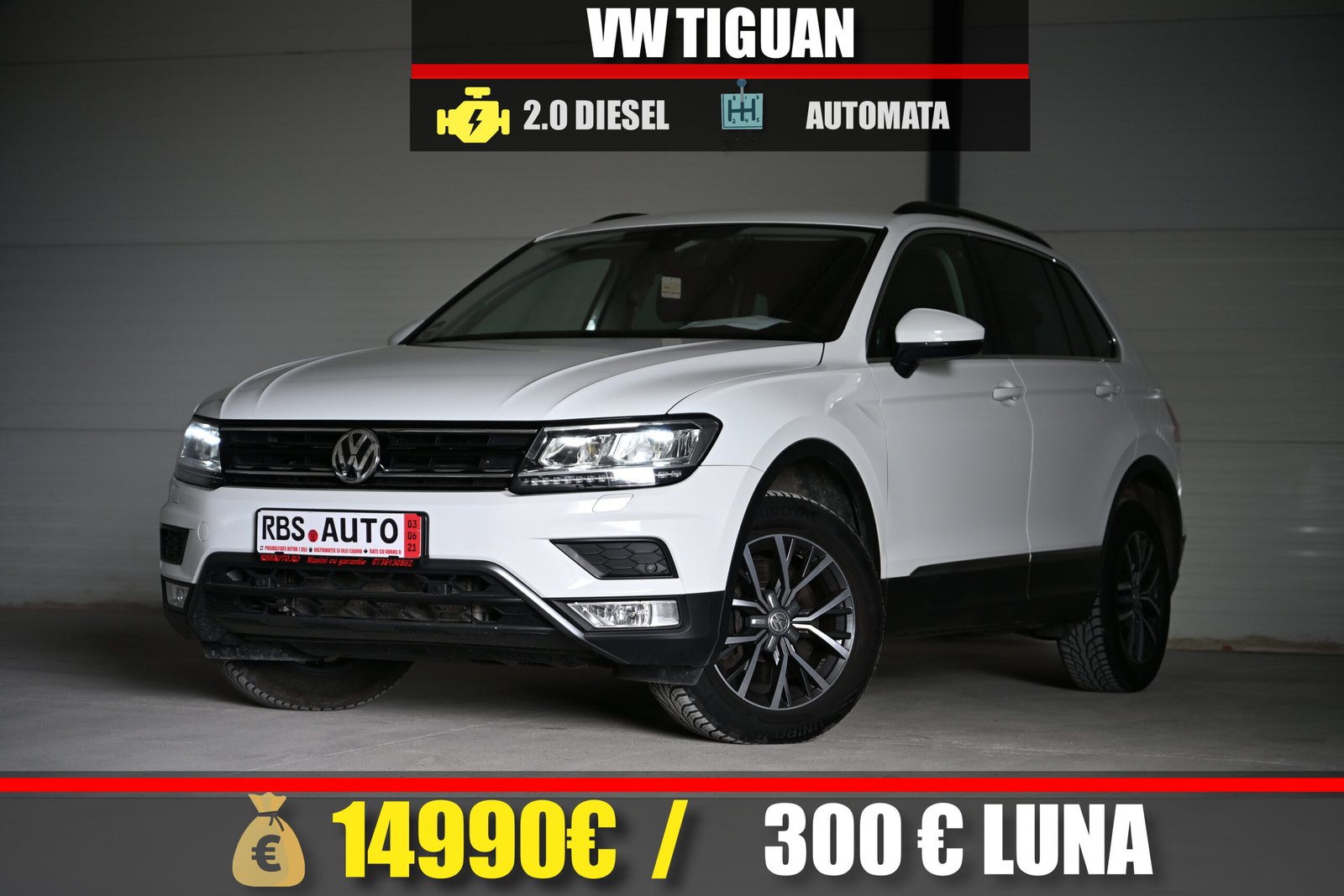 VW TIGUAN 2016 MOTOR 2.0 DIESEL 190 CP